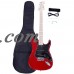 Ktaxon Glarry ST Burning Fire 22 Frets Basswood Beginner Electric Guitar w/ Accessories 8 Colors   
